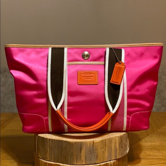 Coach Handbags - COACH Sateen Hampton Tote